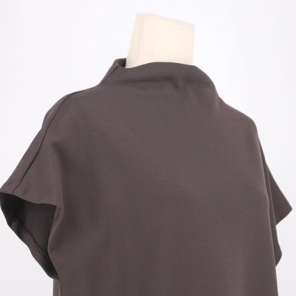 KAL RIEMAN Maya Funnelneck Dress in Espresso Easy Fit Drop Waist Size M - Picture 5 of 8